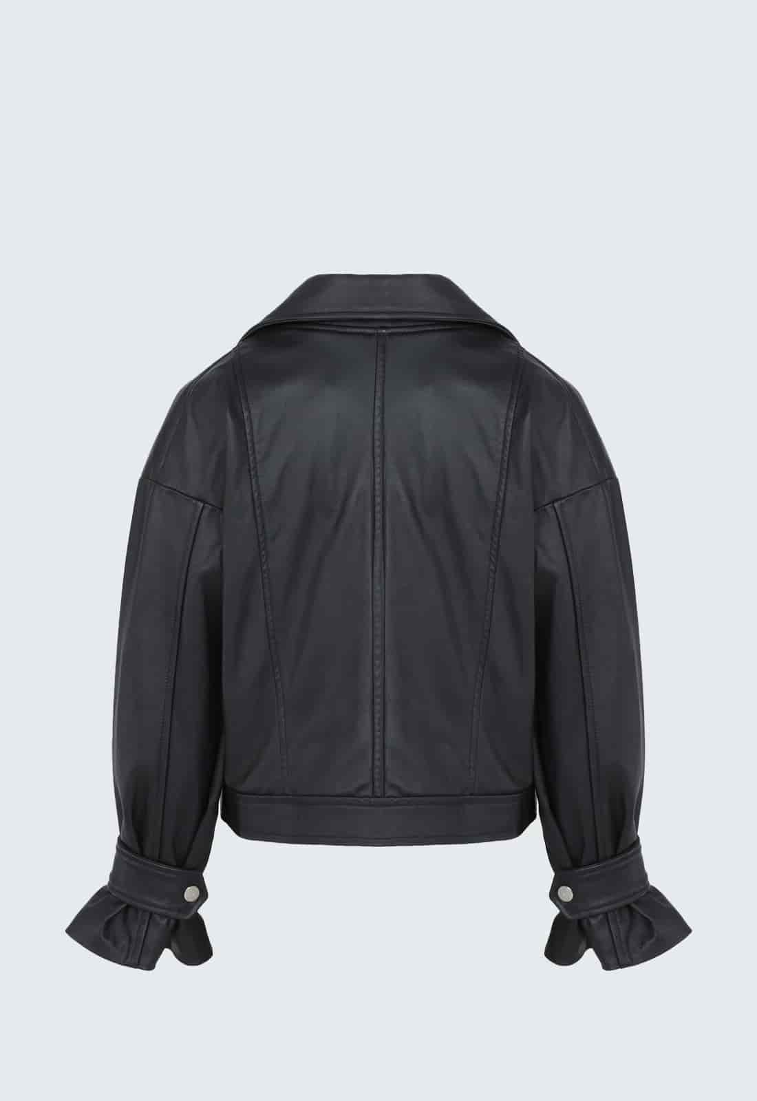LEROY BIKER LEATHER JACKET - miniatura 3
