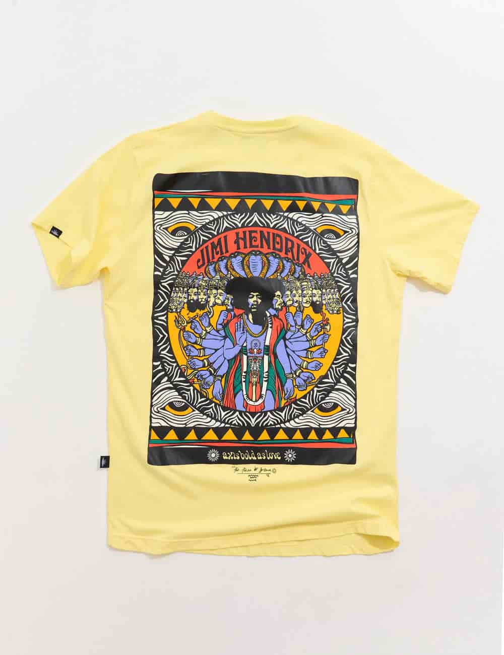 Camiseta Regular Fit Jimi hendrix  amarillo Hombre - miniatura 6