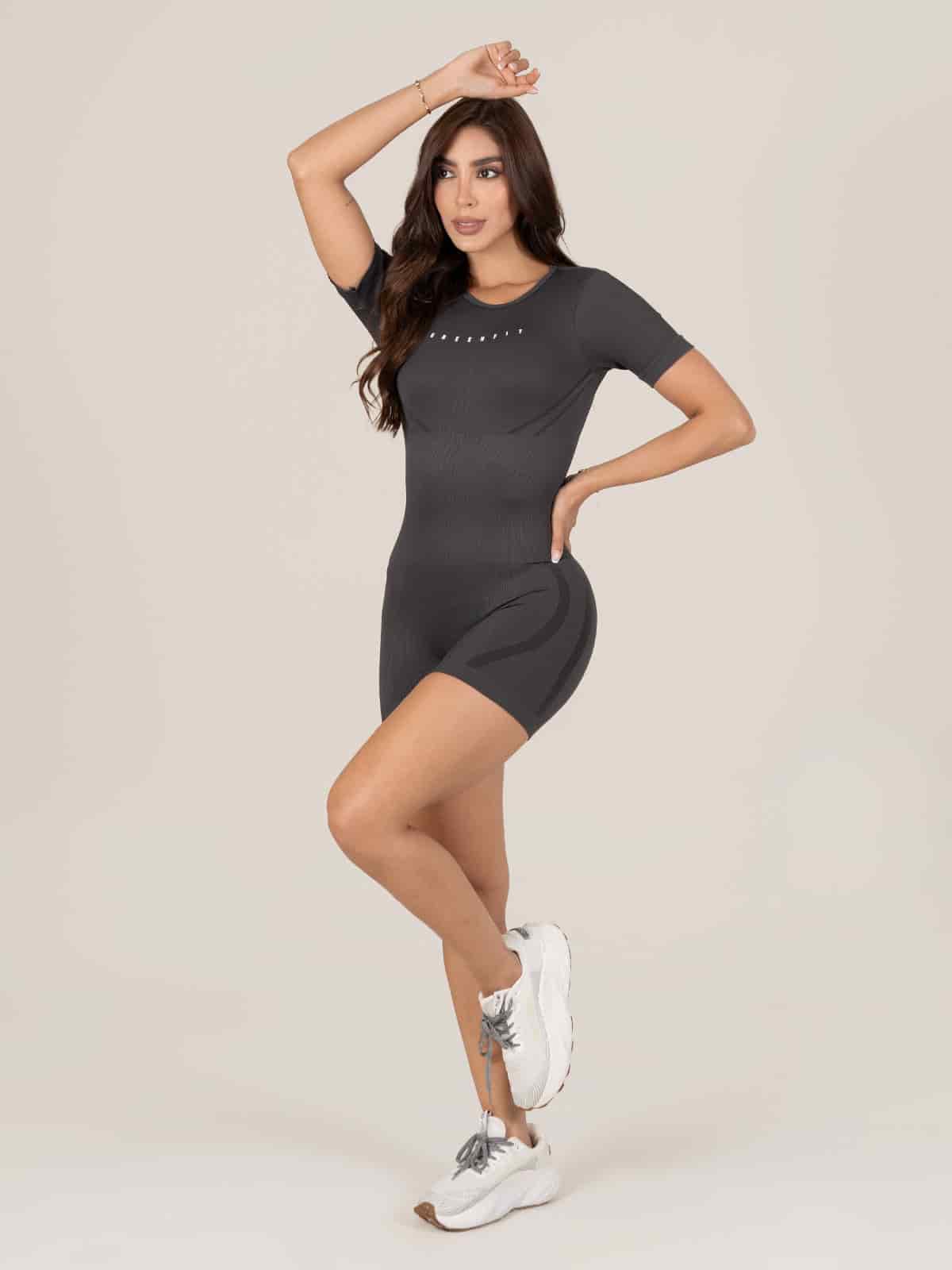 Ada Enterizo Seamless Gris Oscuro - miniatura 1