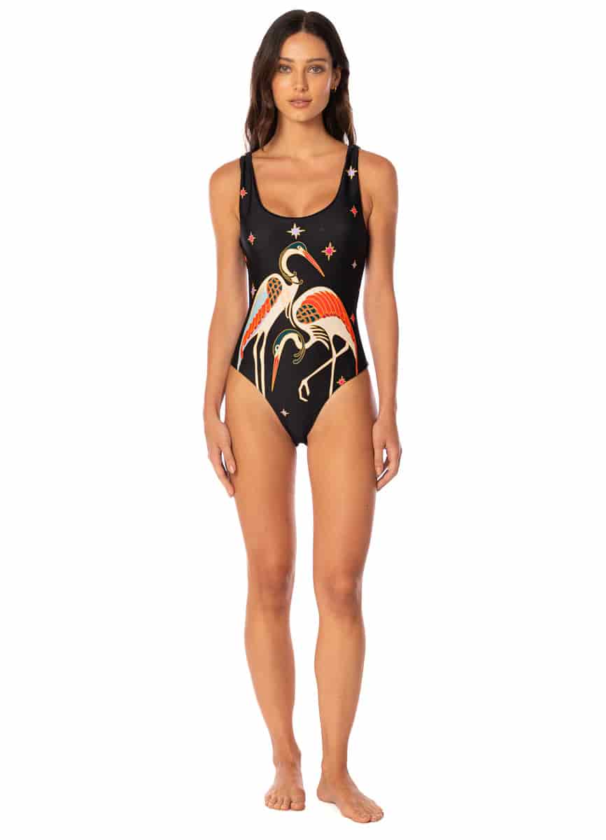 Maaji Flamingo Night Elliot C Cheeky Cut Classic One Piece - miniatura 2