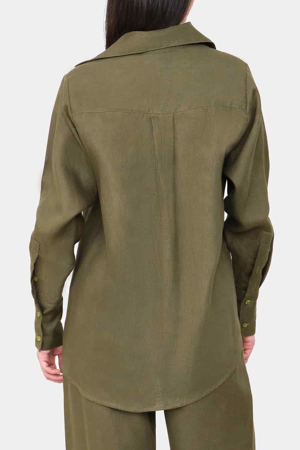 Camisa new giorgina verde oliva - miniatura 3