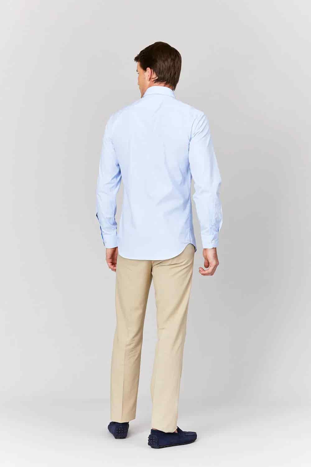 Men's cotton striped shirt - miniatura 10