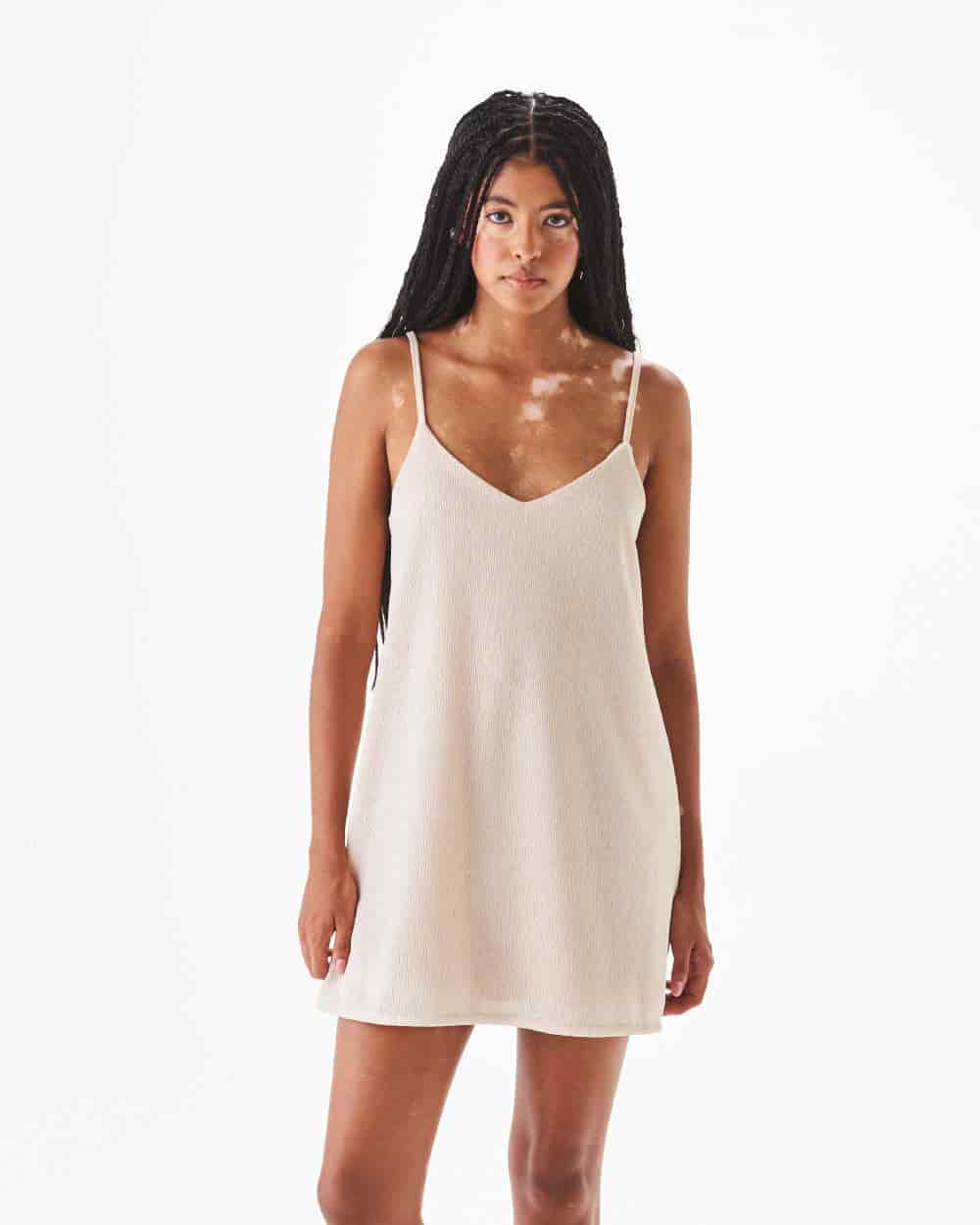 BUBBLE CREAM DRESS - miniatura 1