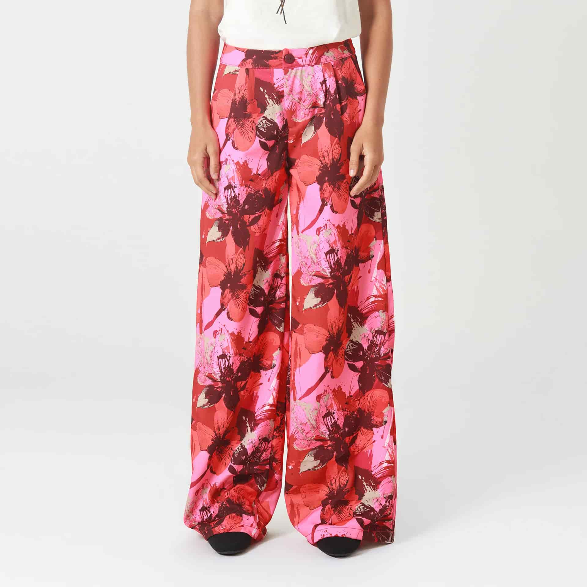 Pantalon Tiro Alto Bota Palazzo - miniatura 3