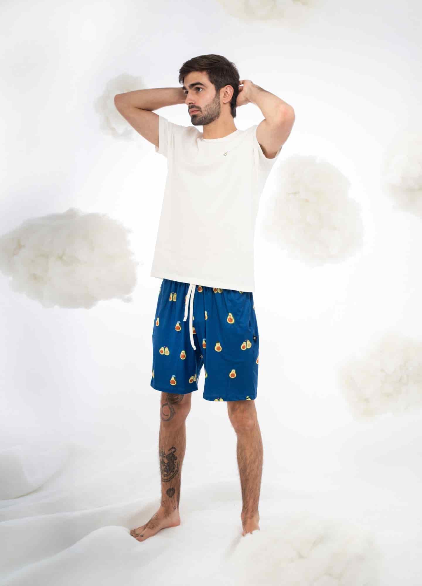 Conjunto Short Aguacate - Azul - miniatura 4