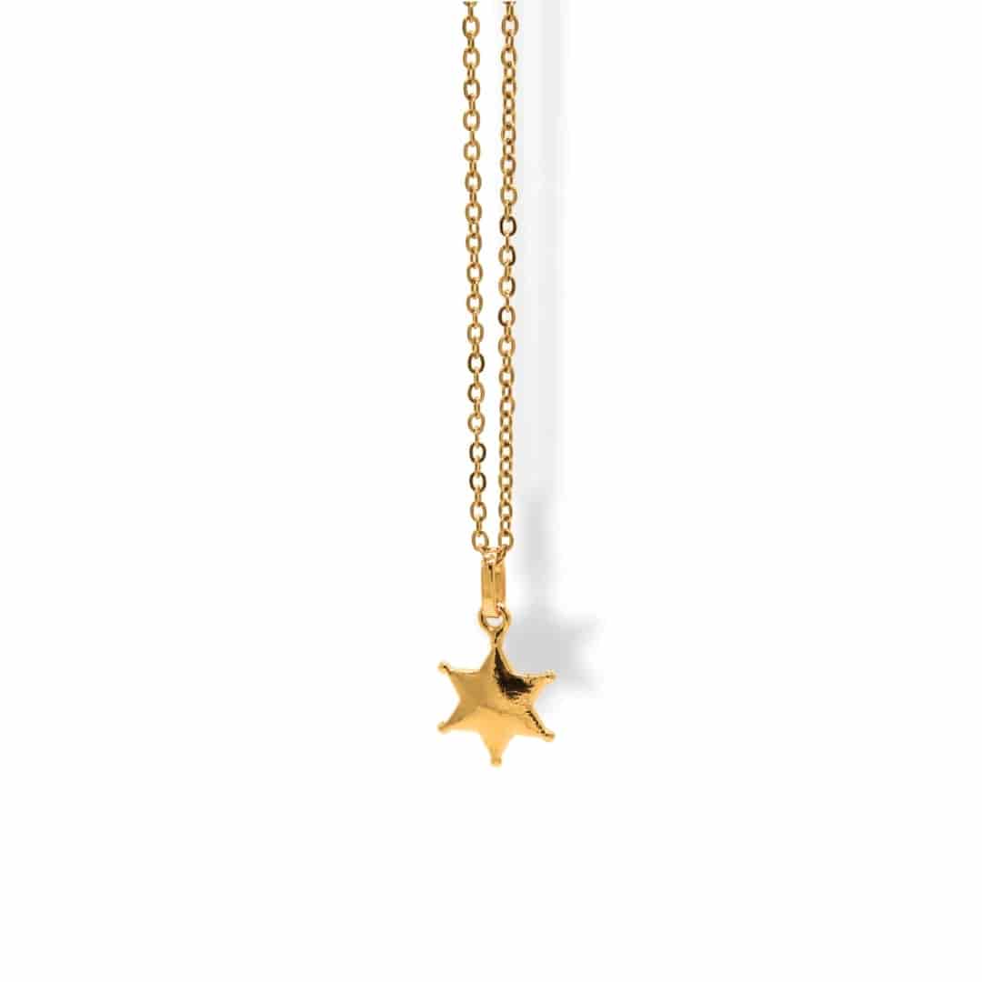 Cadena con estrella de sheriff pequeña - miniatura 1