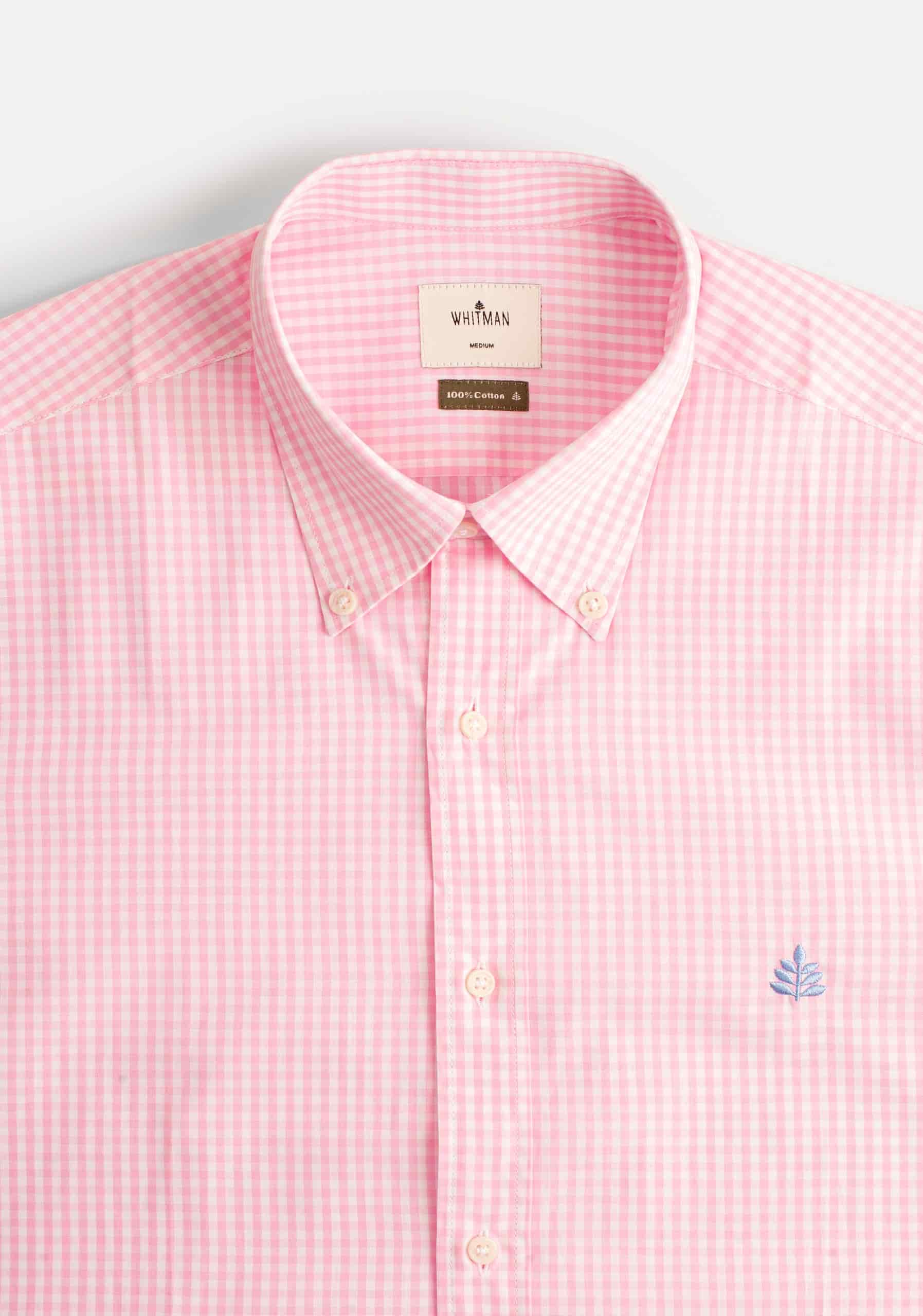 Camisa H CBD Cuadros Peq L-Azl Rosado Claro - miniatura 2