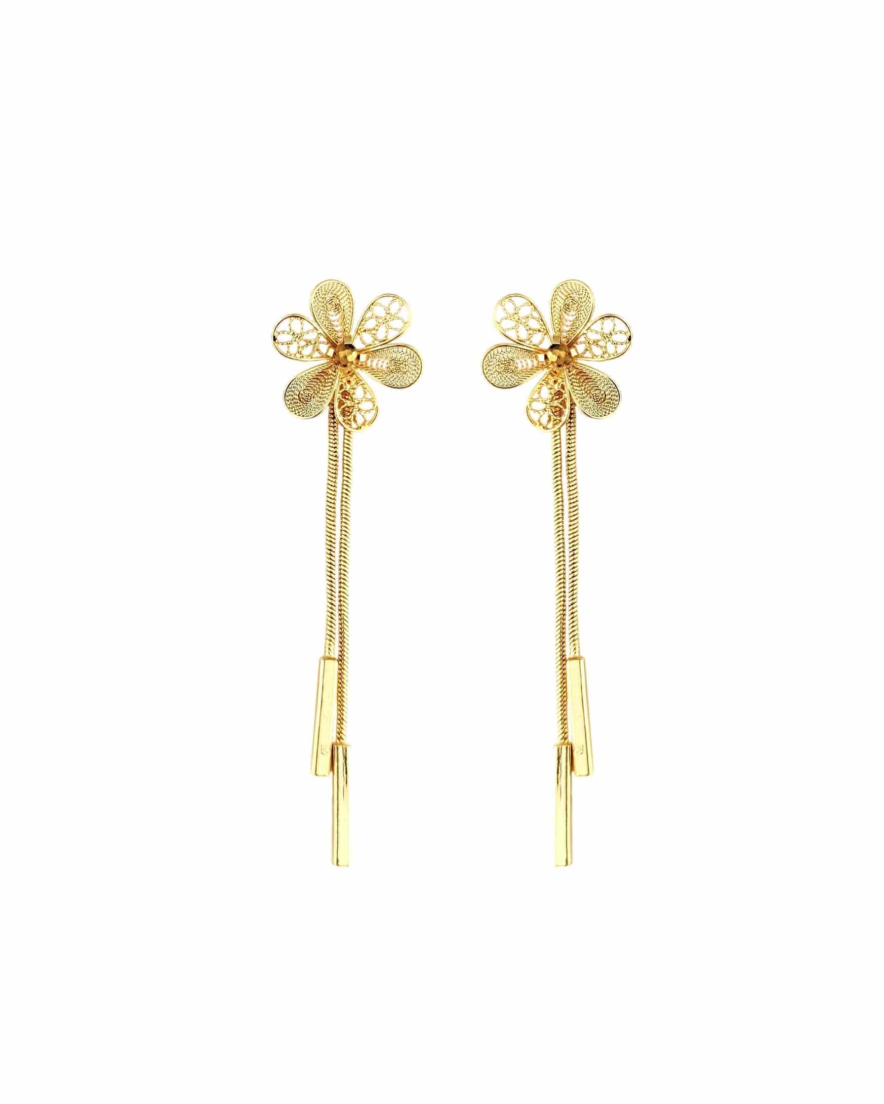 Aretes filigrana doble función; Elia - miniatura 1