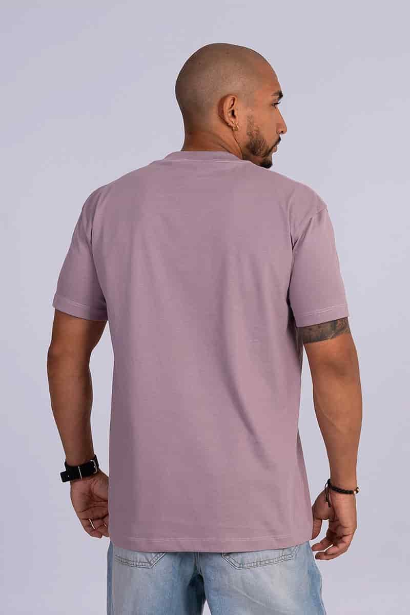 Camiseta regular básica lila - miniatura 2