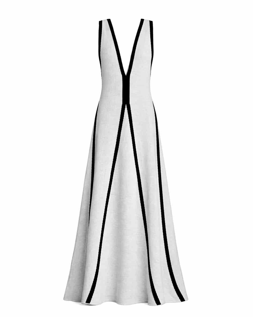 Vestido tejido con líneas asimétricas - miniatura 8