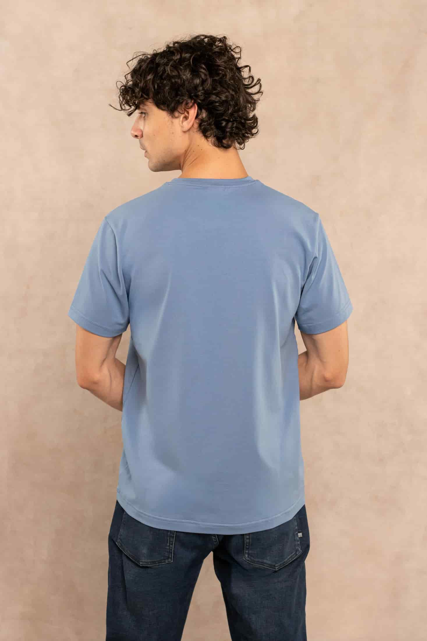 Camiseta Antimanchas Azul Chino - Talla Regular - miniatura 6