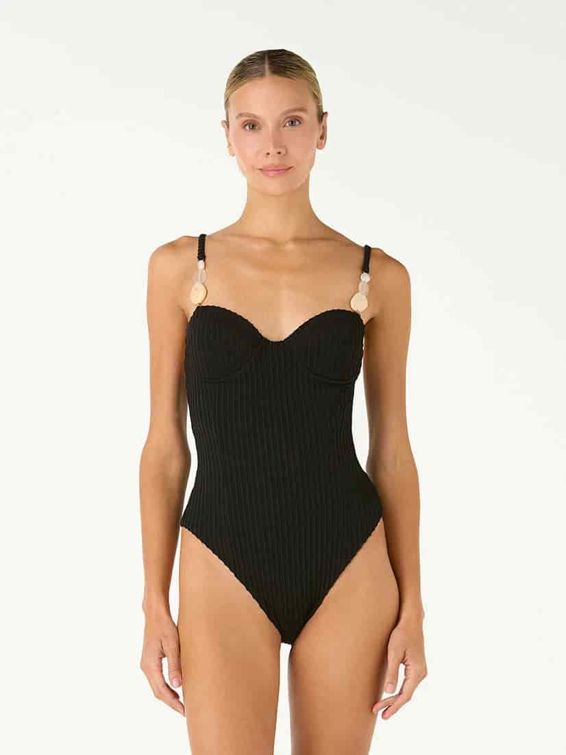 Vestido de Baño Entero Mare Shell Black - miniatura 1