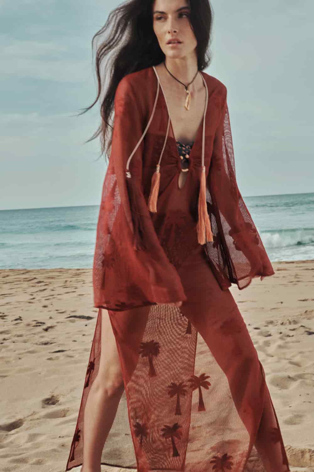 Palm Veil Tunic Dress - miniatura 2
