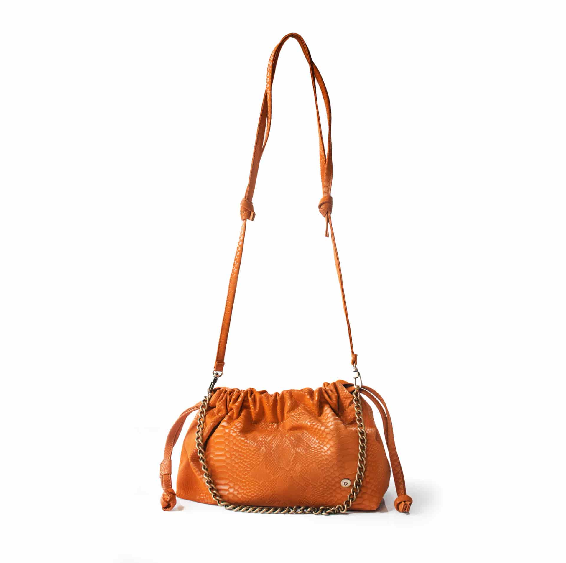 Manos libres para mujer Nebula camel con cargadera y Cordón de Cierre Cobra Noir - miniatura 2