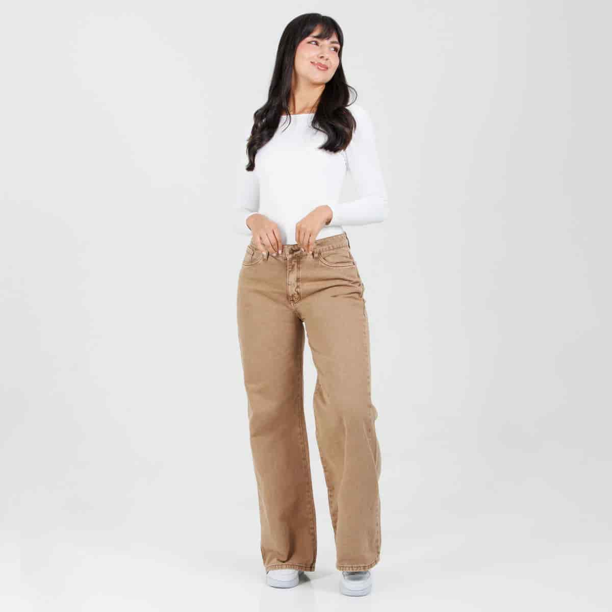 Jean Wide Leg Camel Ax-3013 Rigido - miniatura 6