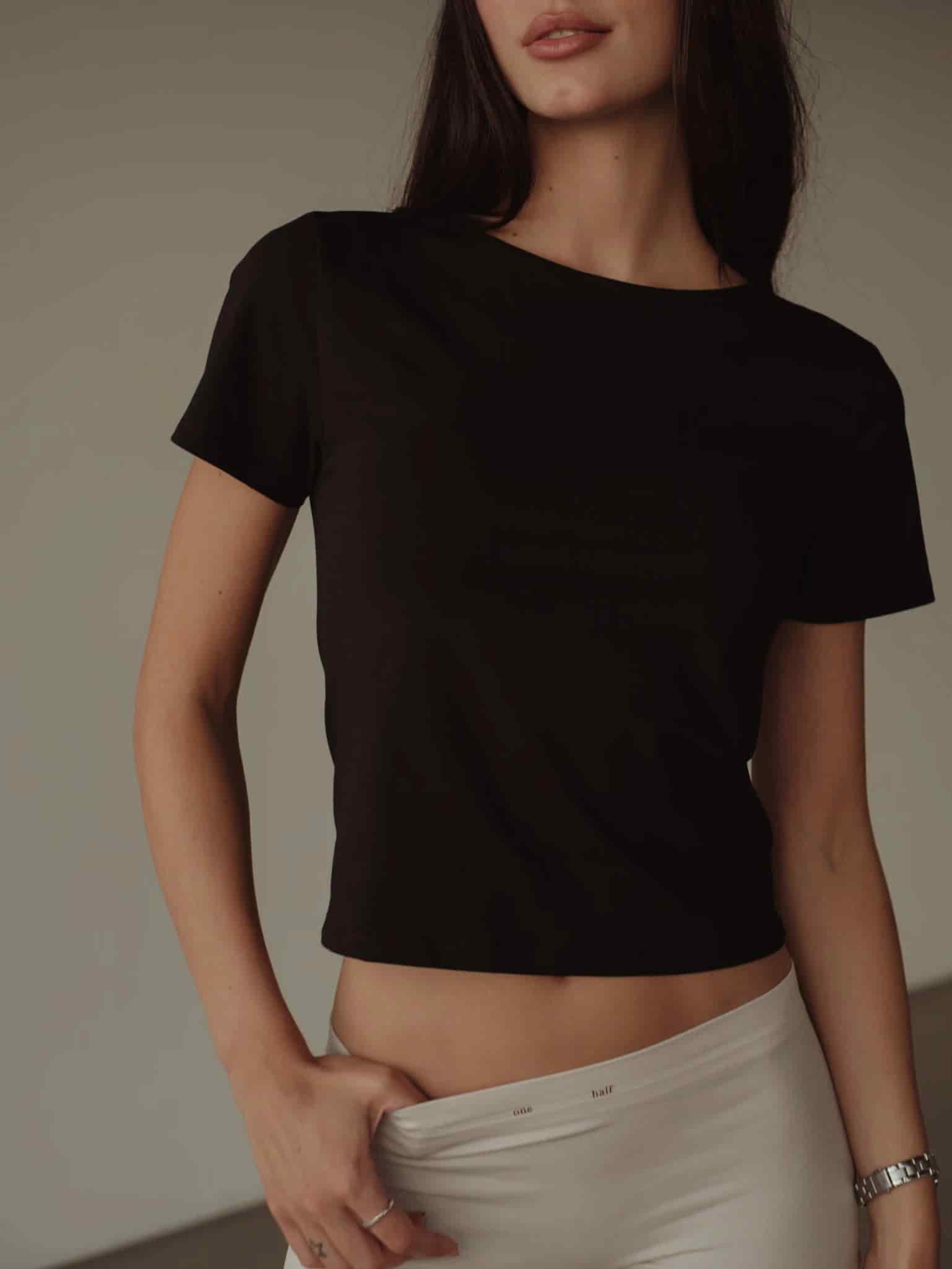 SIMPLY TEE - BLACK - miniatura 3
