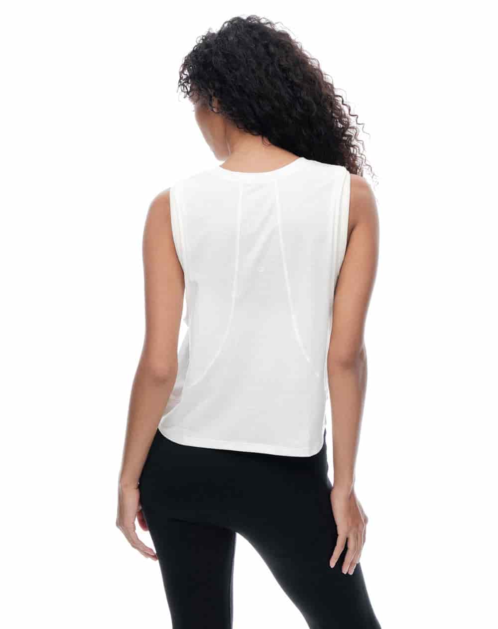 Camiseta regular blanca mujer - miniatura 3