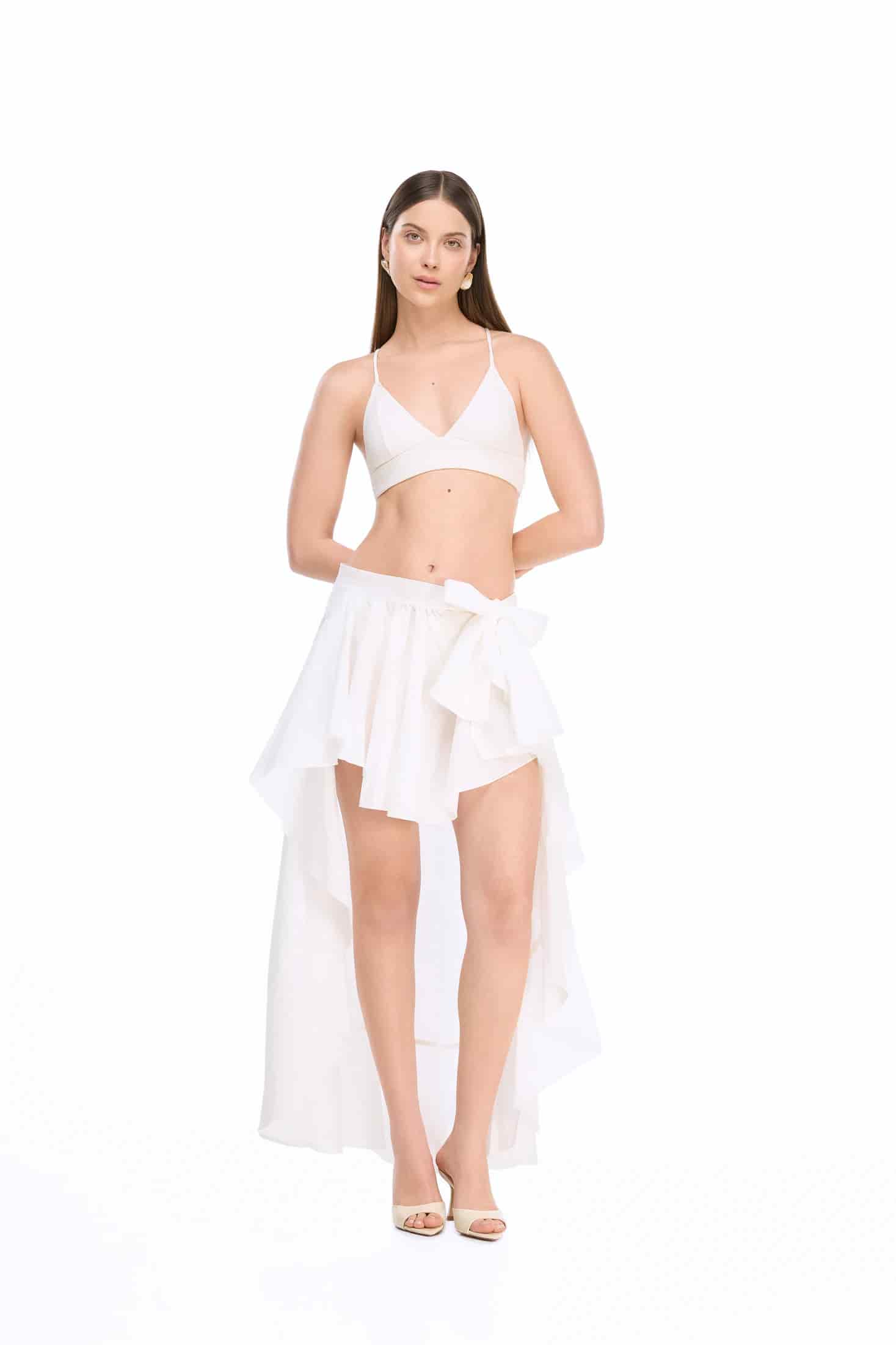 BAHAMAS WRAP SKIRT WHITE - miniatura 1
