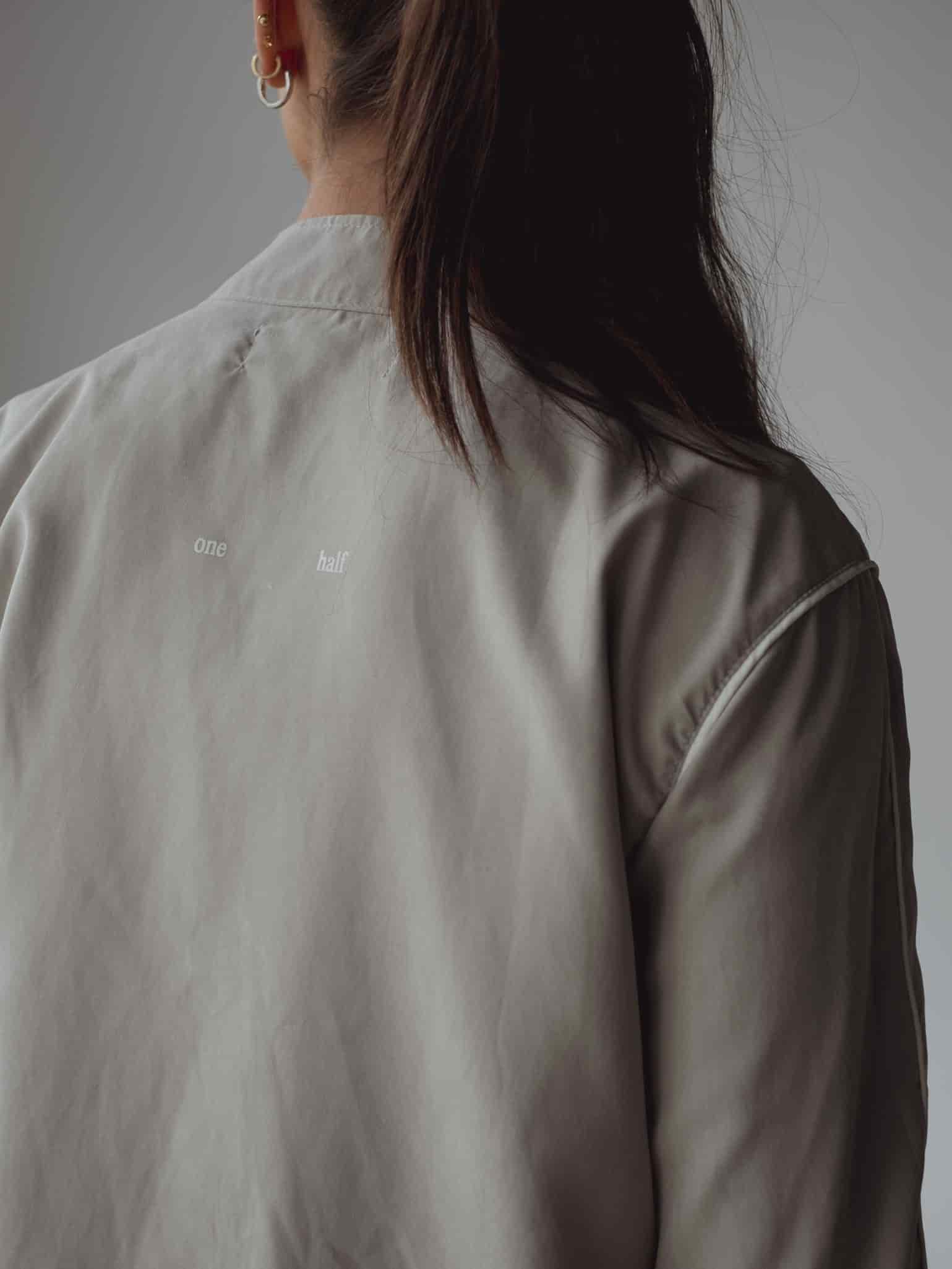 LINE WINDBREAKER JACKET - GRAY & WHITE - miniatura 15