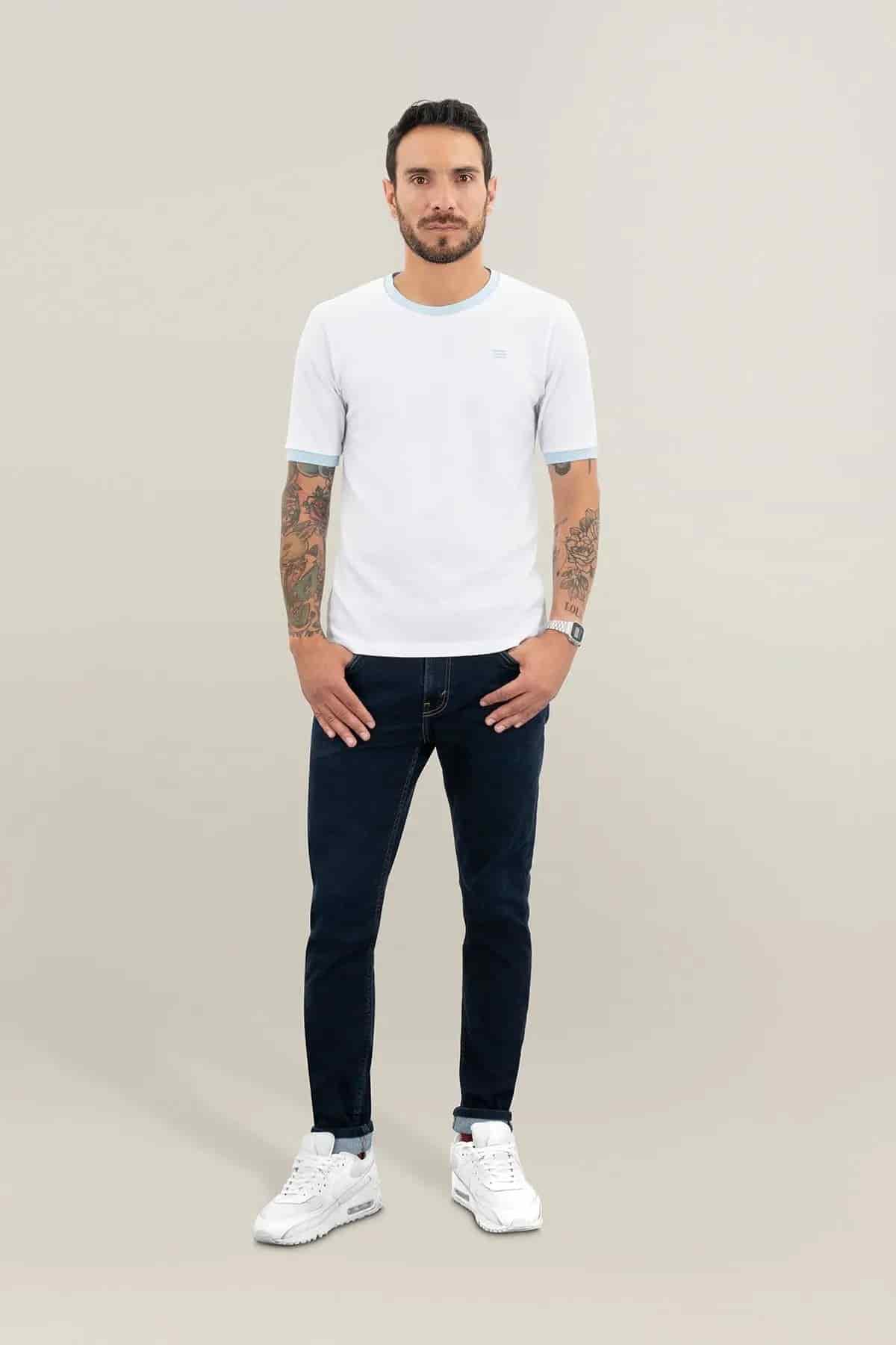 Camiseta - Bianca Collo Marino - miniatura 3