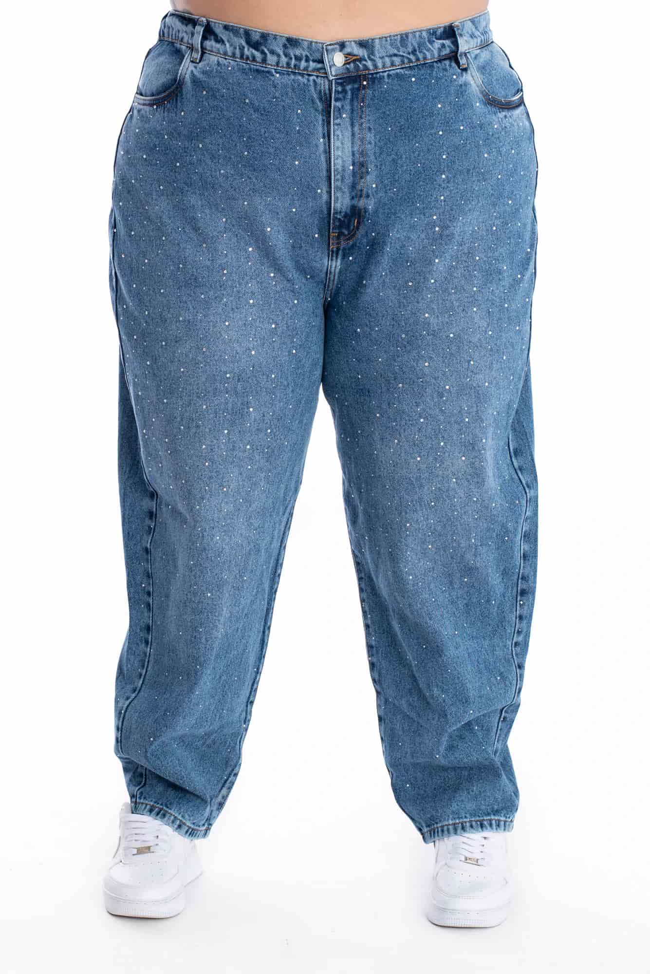 Jean Boyfriend Brillo Azul Medio 399 - miniatura 1