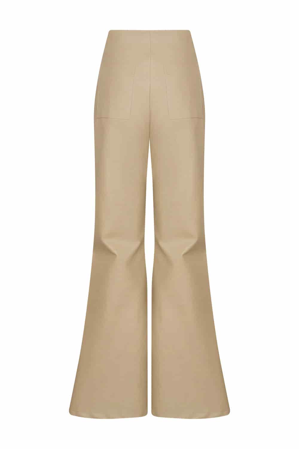Pantalón Carlota Beige cuerina - miniatura 3