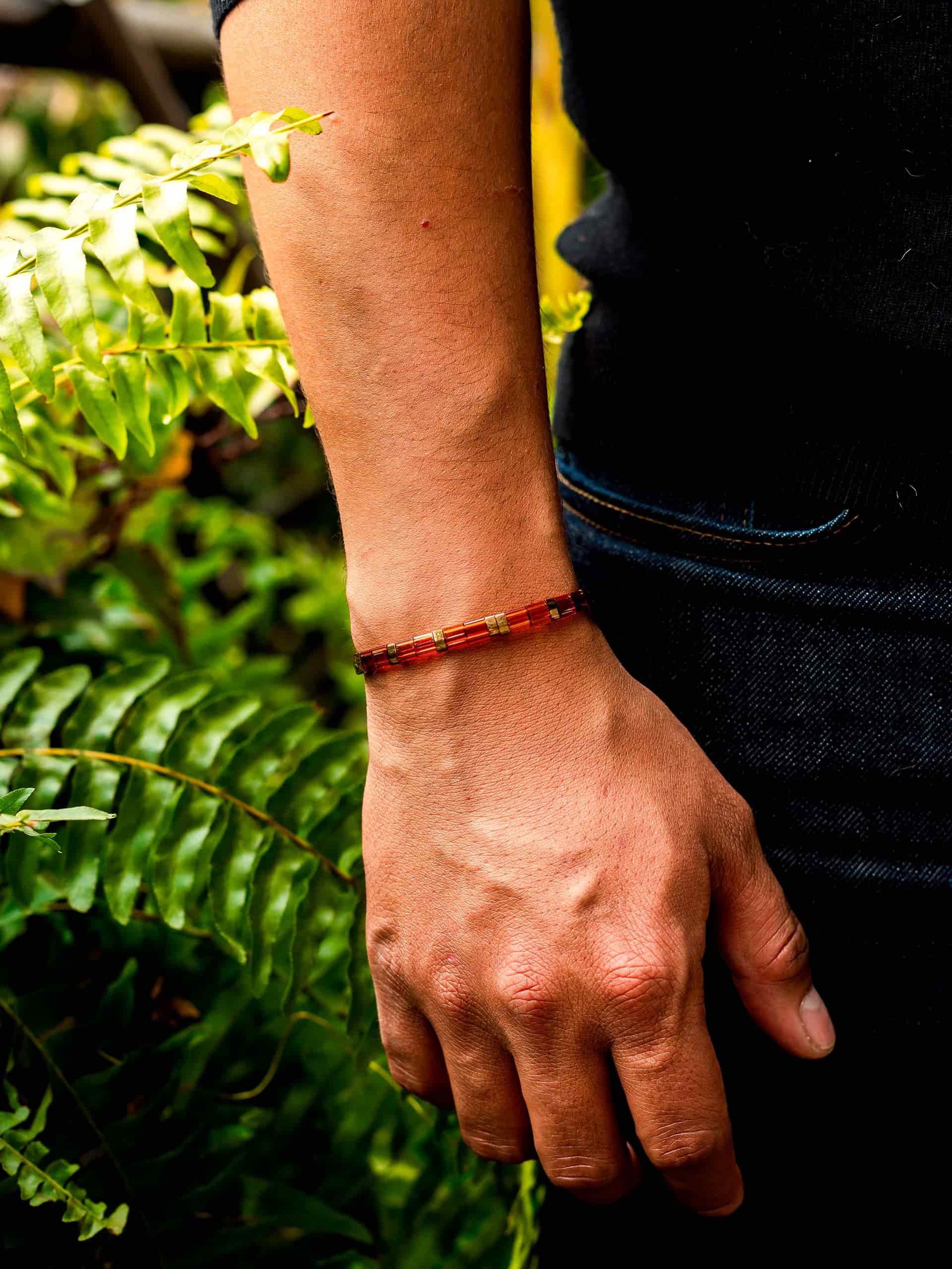 Brazalete Miyuki Tila Ambar - miniatura 2