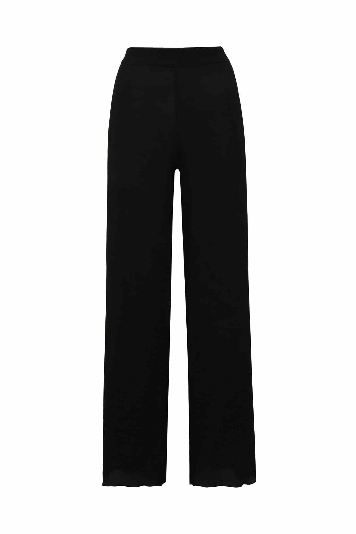 Santo Tomás Martellato Silk Pants / Black - miniatura 1