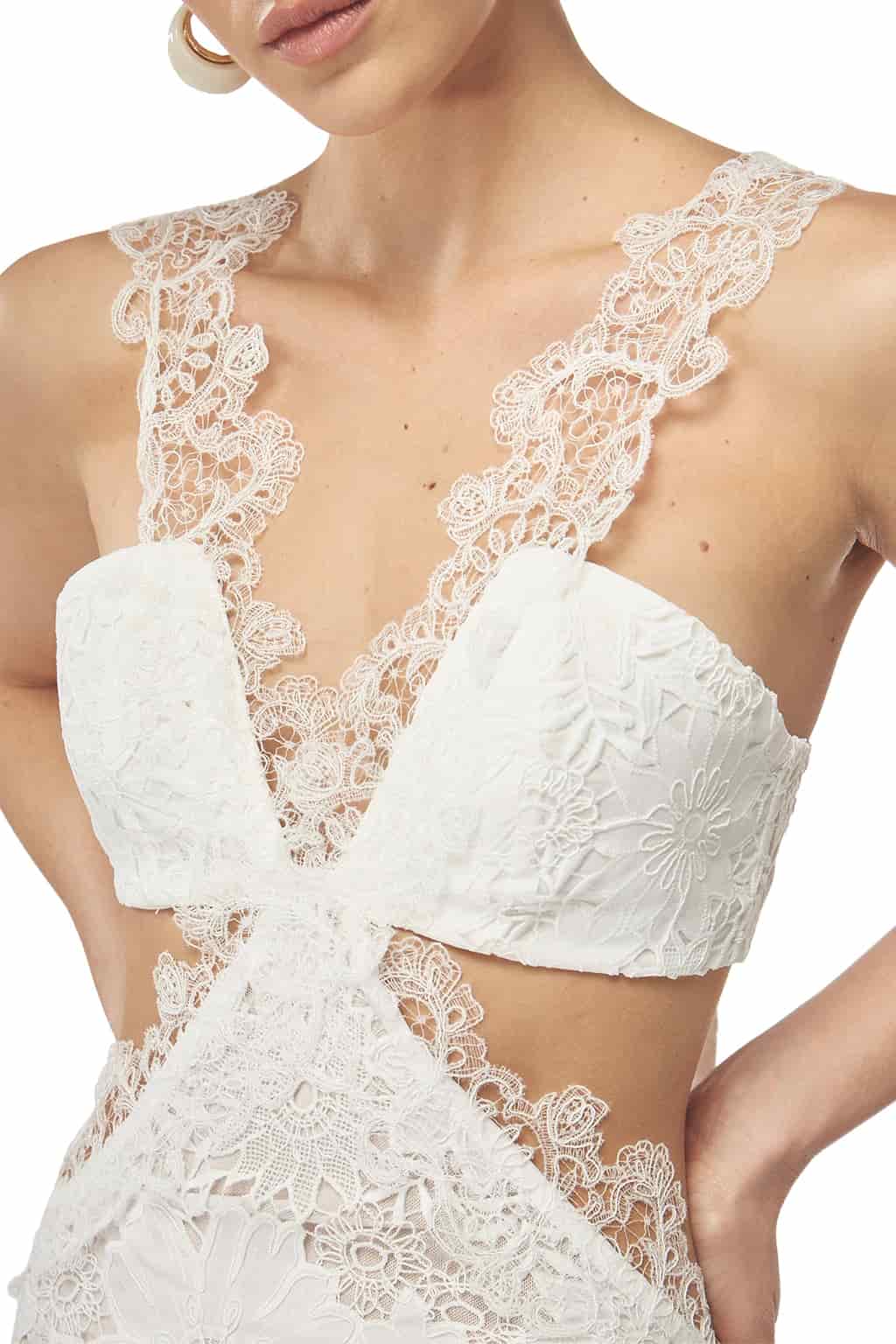 SAHARA MINI DRESS WHITE - miniatura 2