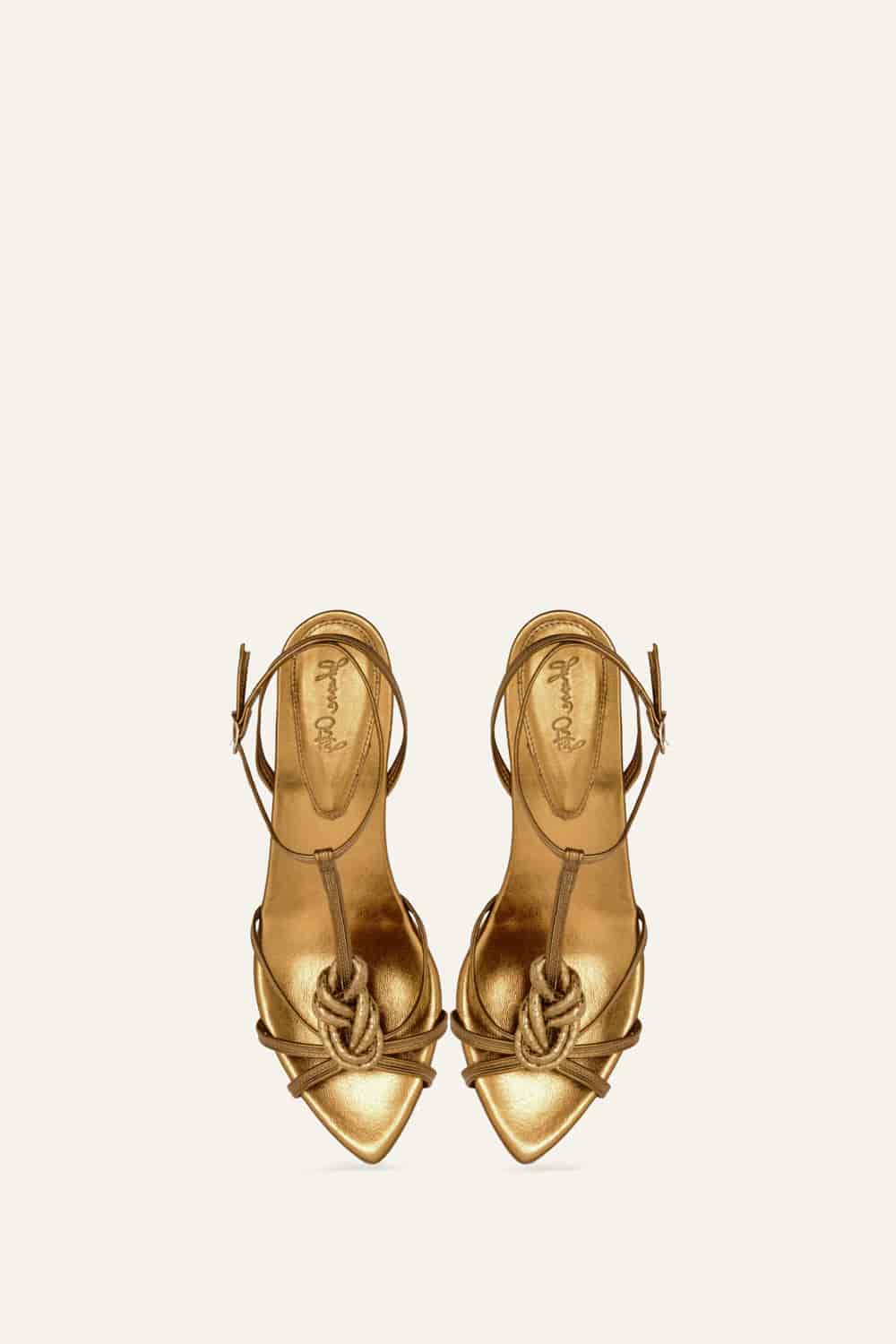 Delhi Dunes Heels in Gold & Black - miniatura 3