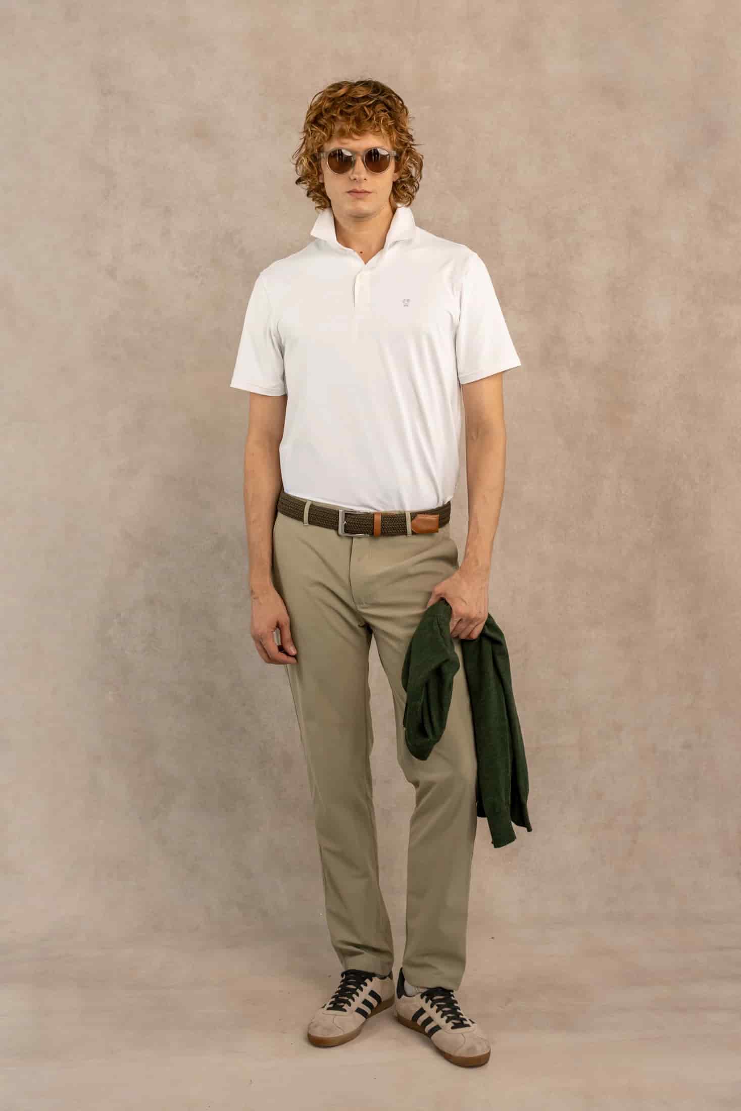Polo Performance Antiarrugas Blanca - miniatura 2