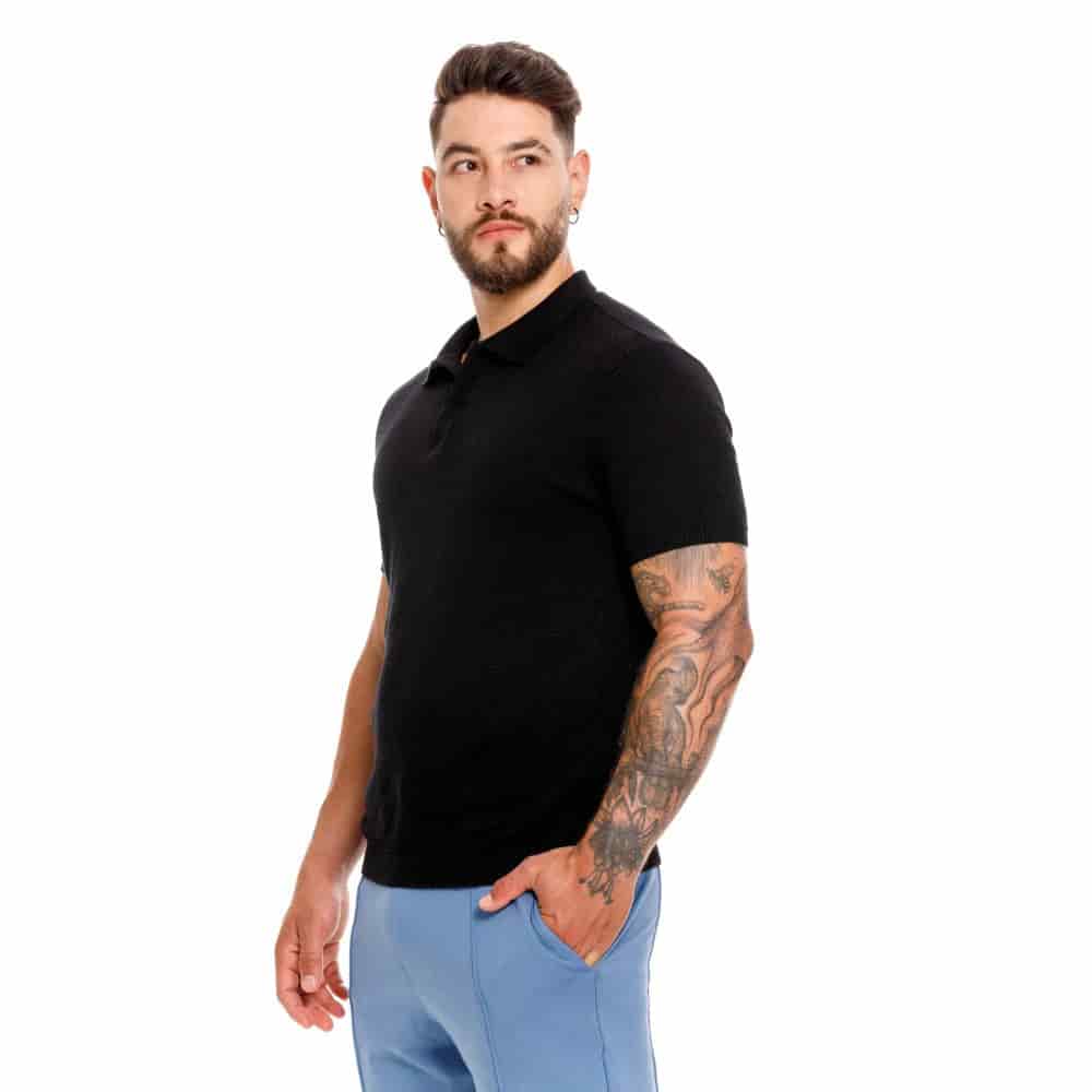 CAMISETA POLO NORUEGA NEGRO - miniatura 2