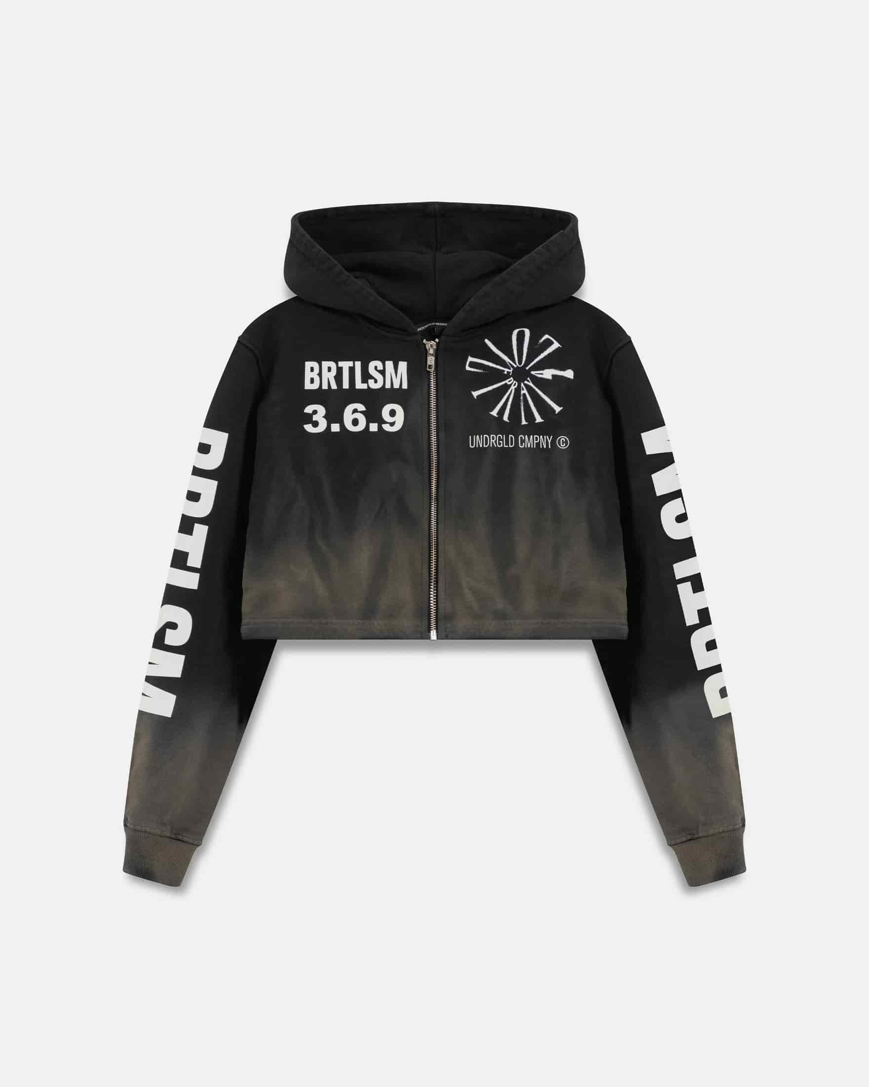 W Spring Pray 4 Love Zip Up Slim Fit Hoodie Sandblast Gray Flame - miniatura 1
