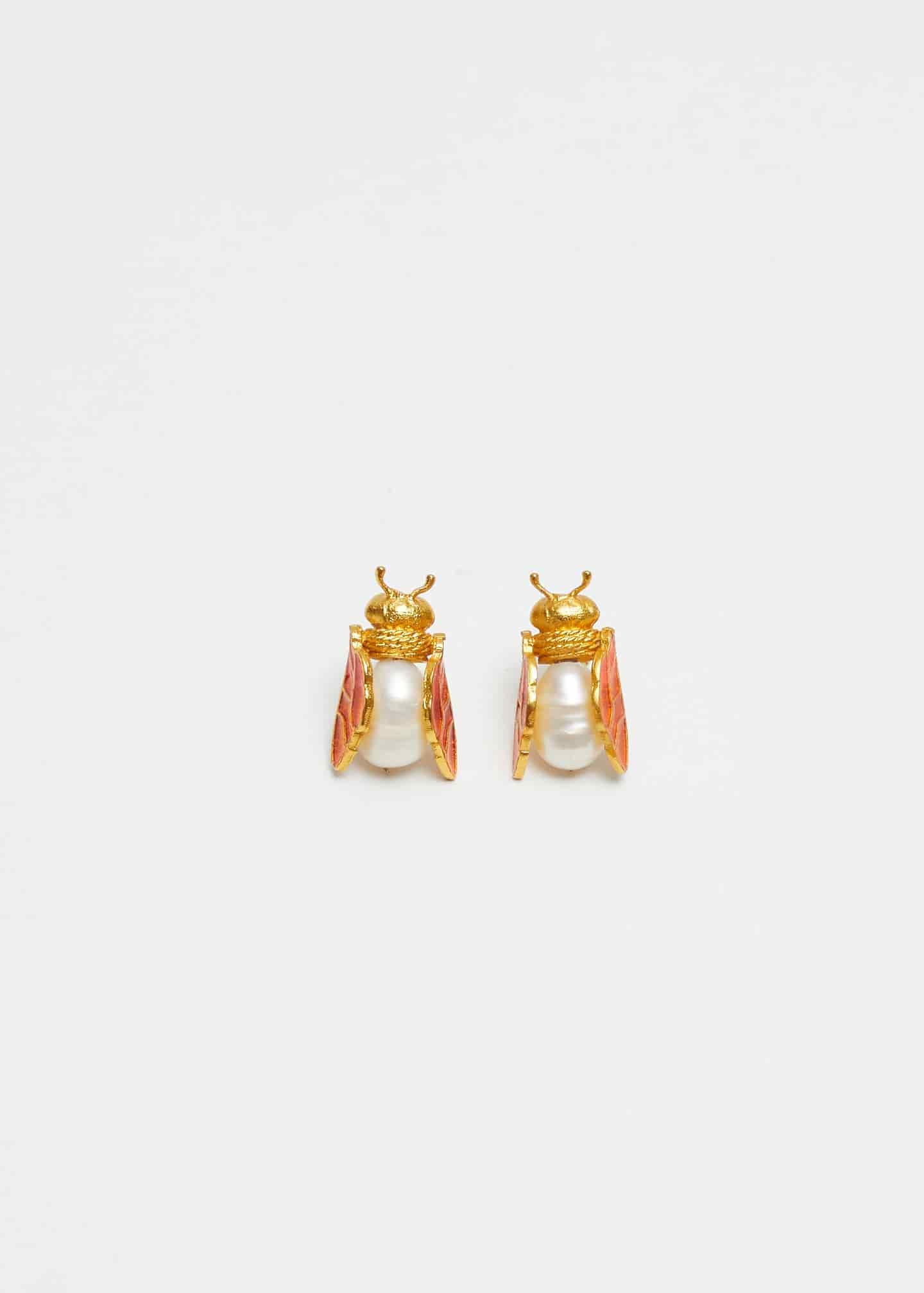Aretes Worker Bee Naranja - miniatura 1