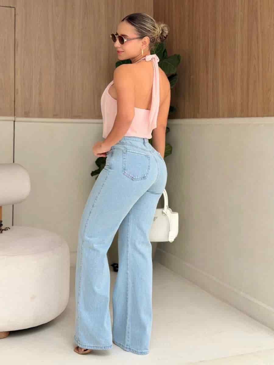 Pantalon tulipanes Bordado (claro) - miniatura 2