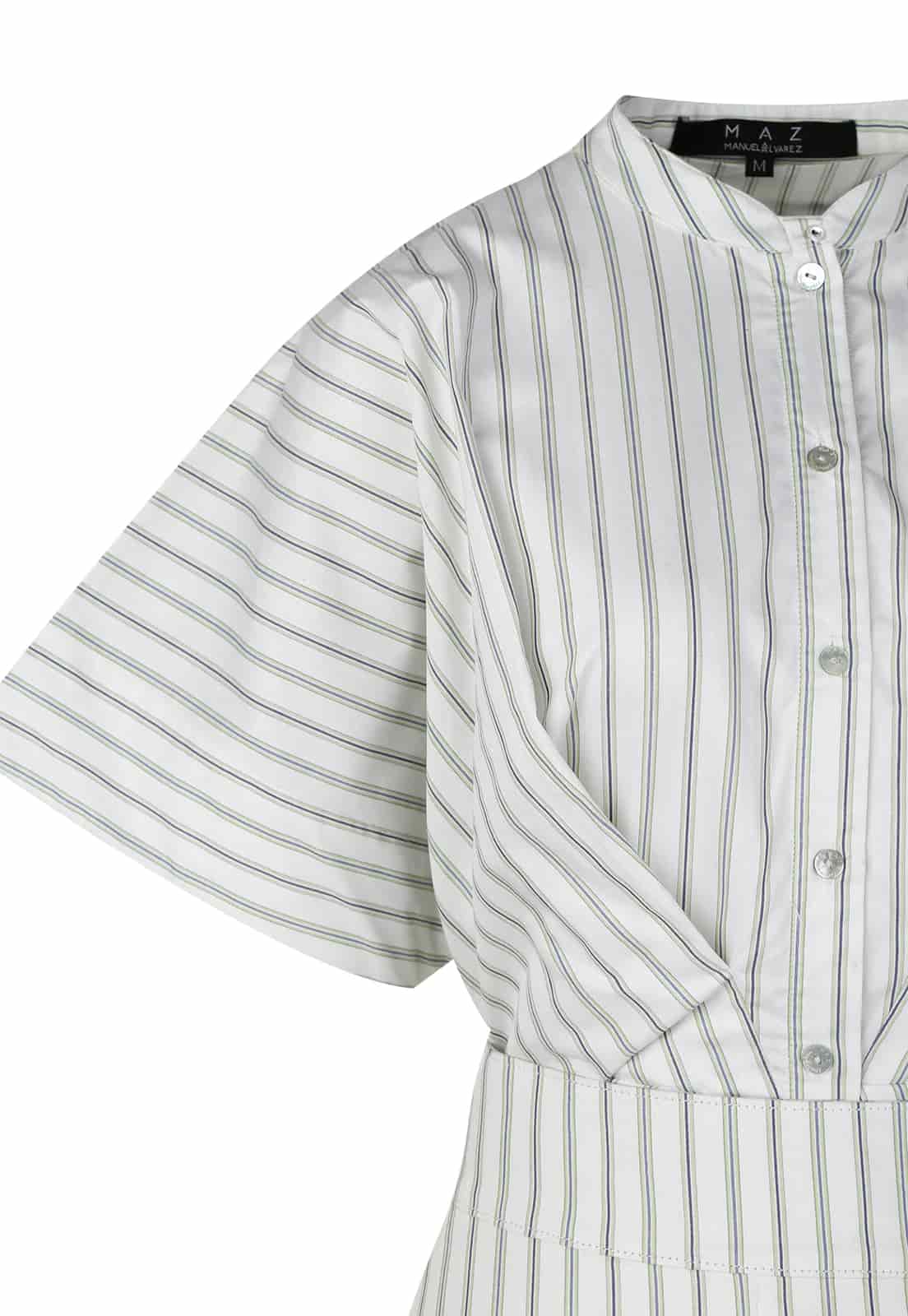STRIPED SHIRT MINI DRESS - miniatura 5