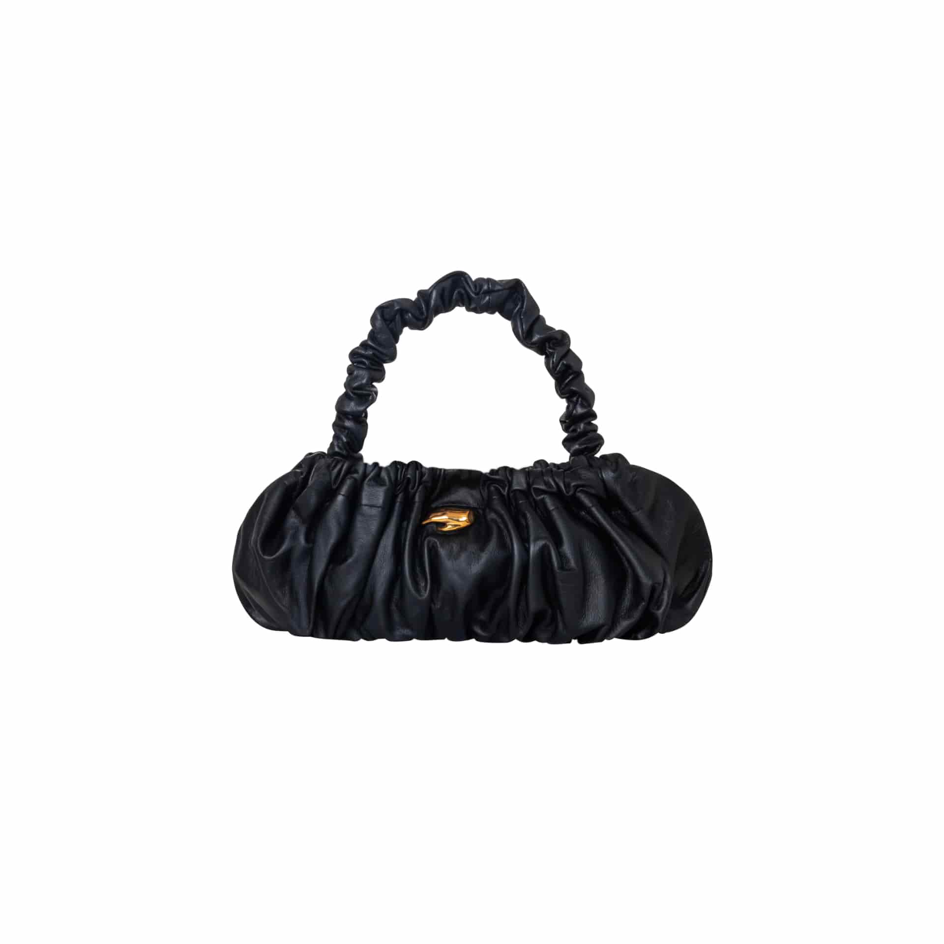 Pierre M Black Leather Bag - miniatura 4