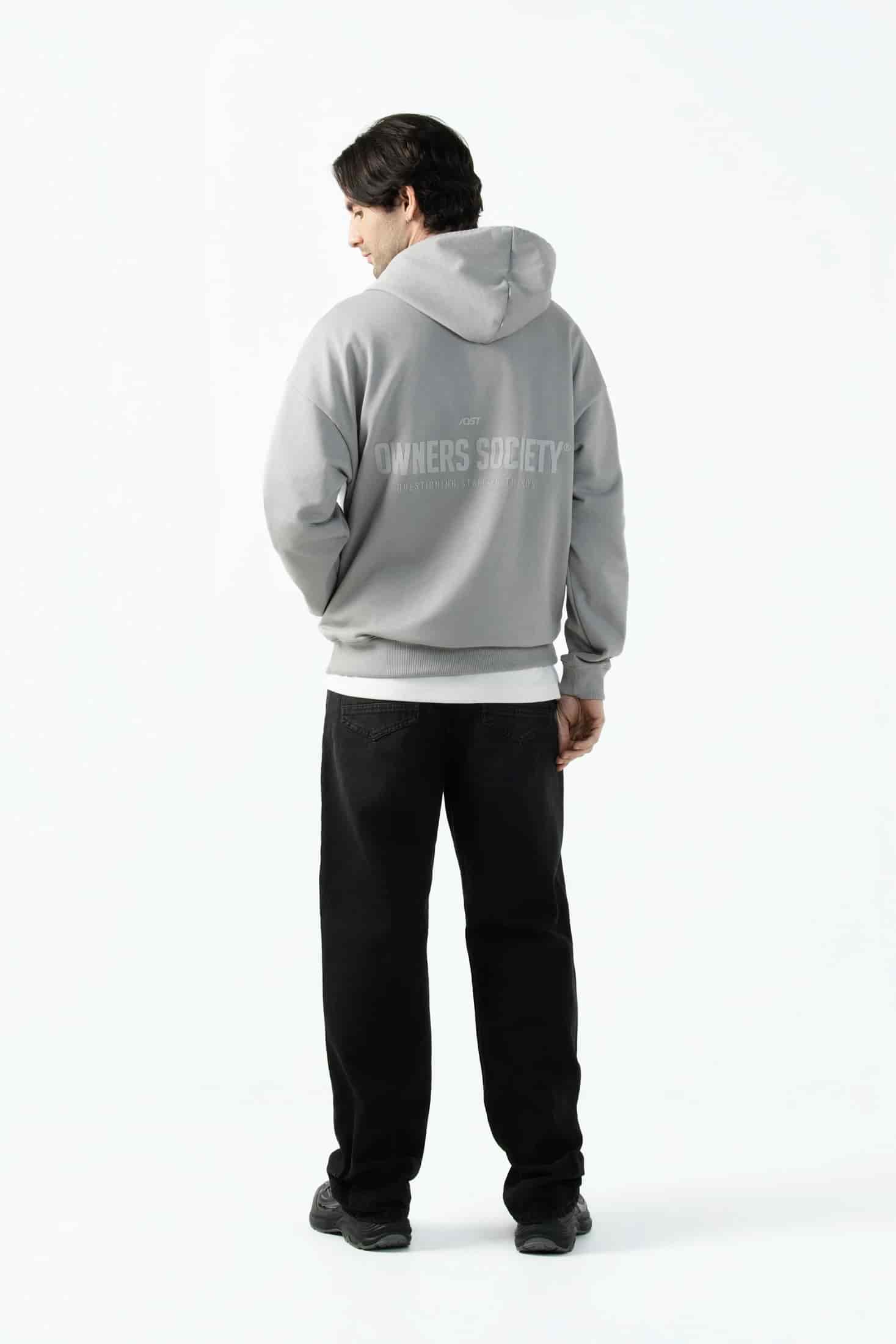 BUZO CERRADO COLOR GRIS CLR - miniatura 6