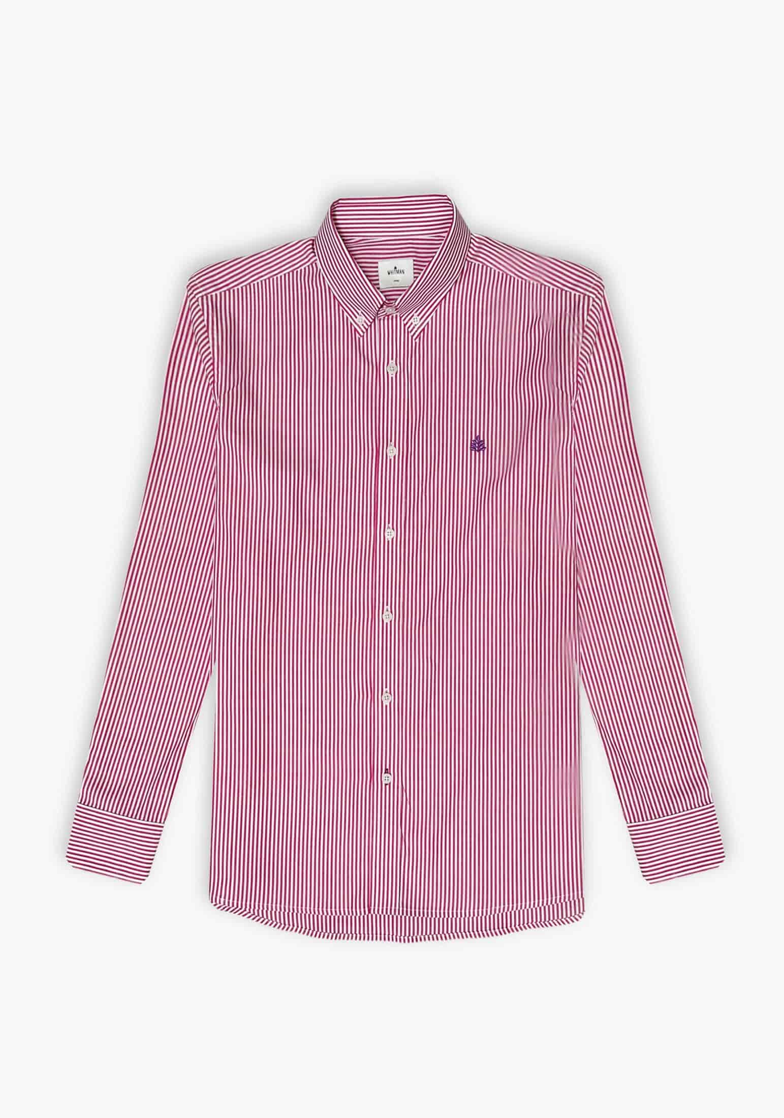 Camisa Whitman Líneas Fucsia-Blanco - miniatura 1