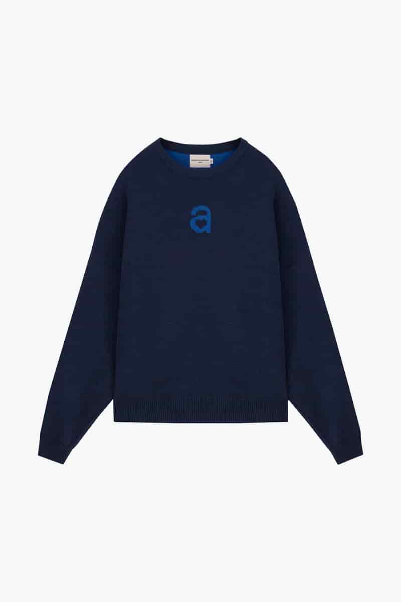 MONOGRAM SWEATER NAVY BLUE - miniatura 7
