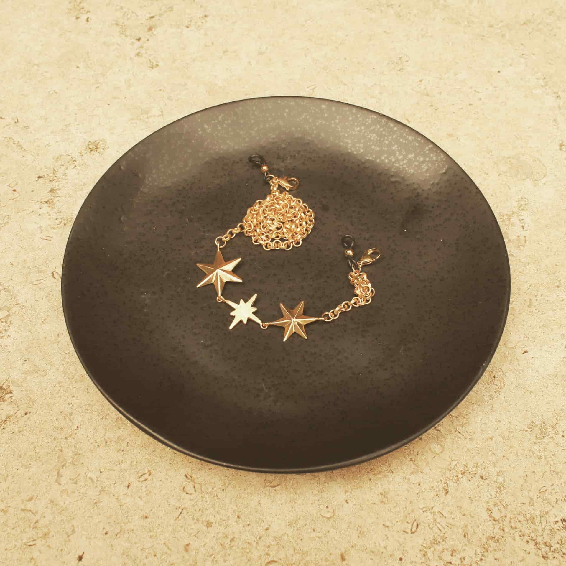 Cadena para gafas con estrellas - miniatura 3