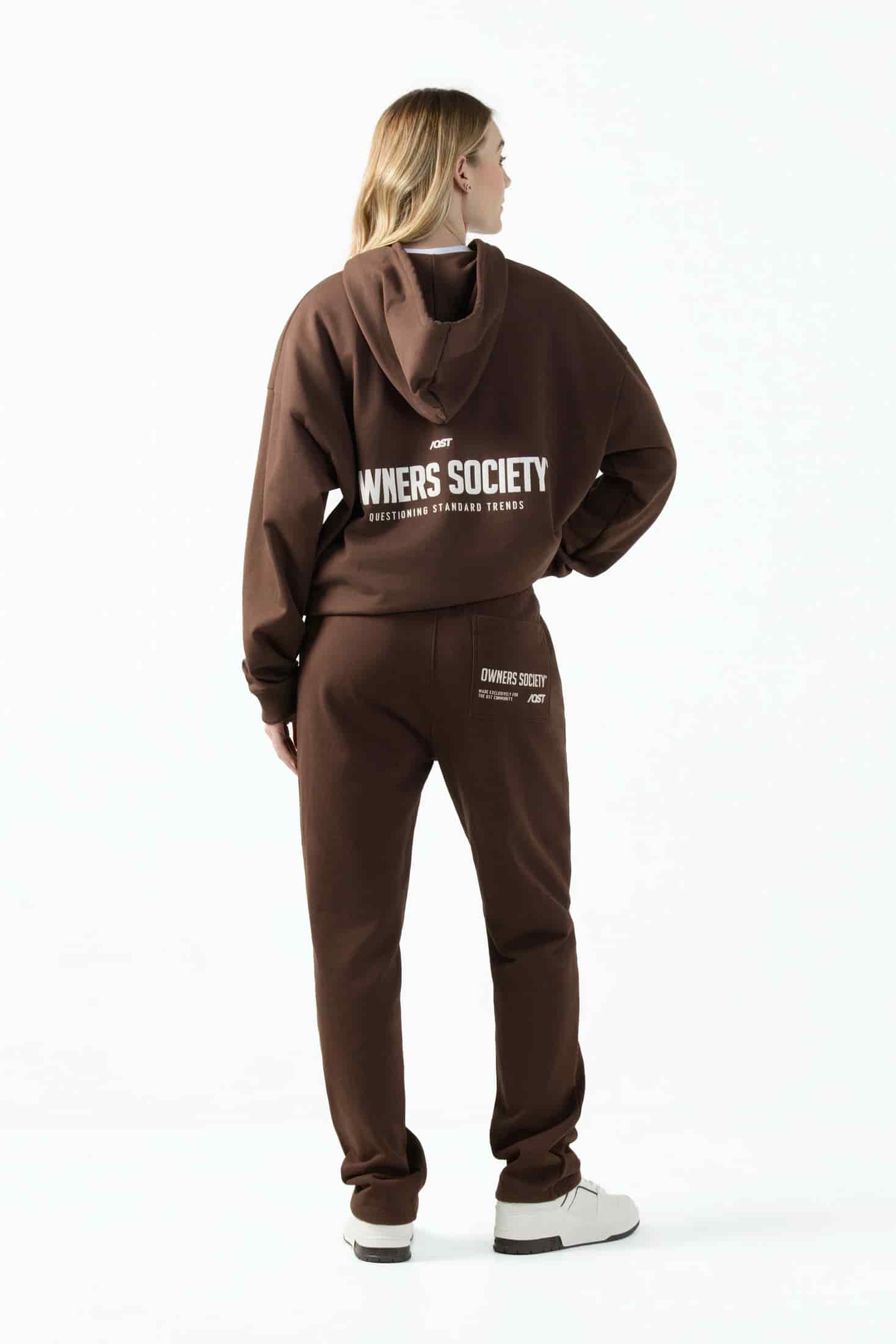 PANTALON SUDADERA COLOR SHAVED CHOCOLATE - miniatura 8