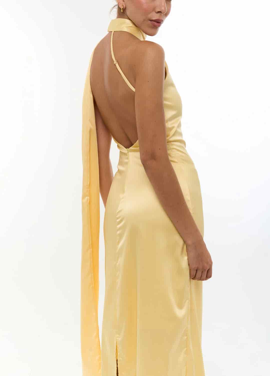 Vestido Maid Of Honor Amarillo - miniatura 4