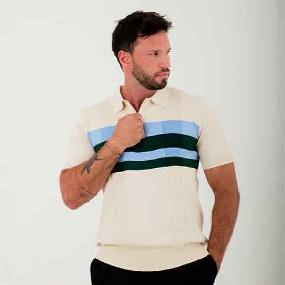 SUETER POLO MODA TEJIDO HOMBRE - miniatura 8
