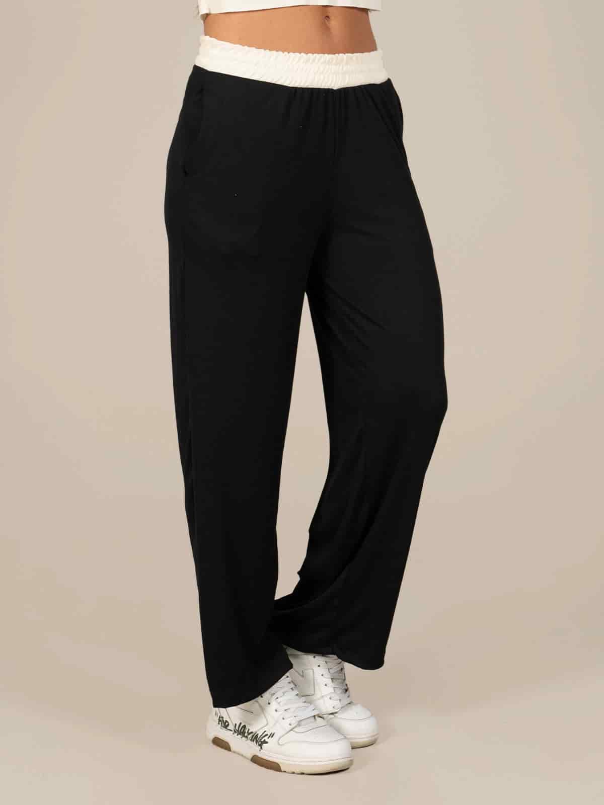 Pantalon merino dol negro vainilla - miniatura 3