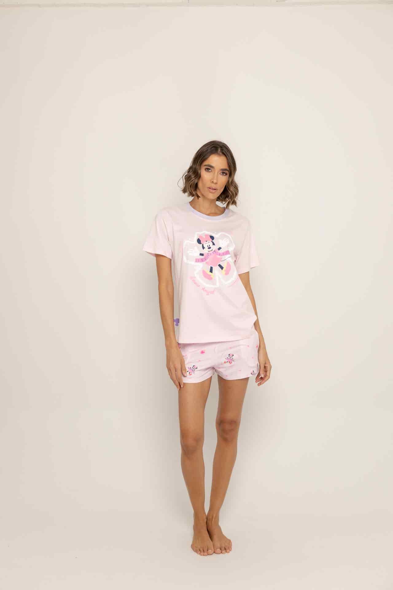 Conjunto Short Elástico Rosa Minnie - miniatura 6