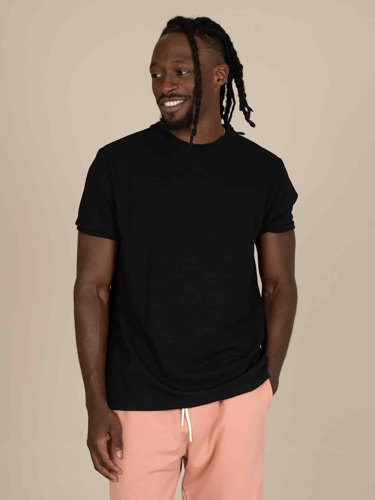 Camiseta atenas slim negra - miniatura 5