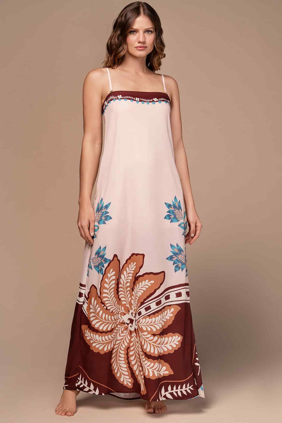 VESTIDO CELESTE FIORENTINA - miniatura 1