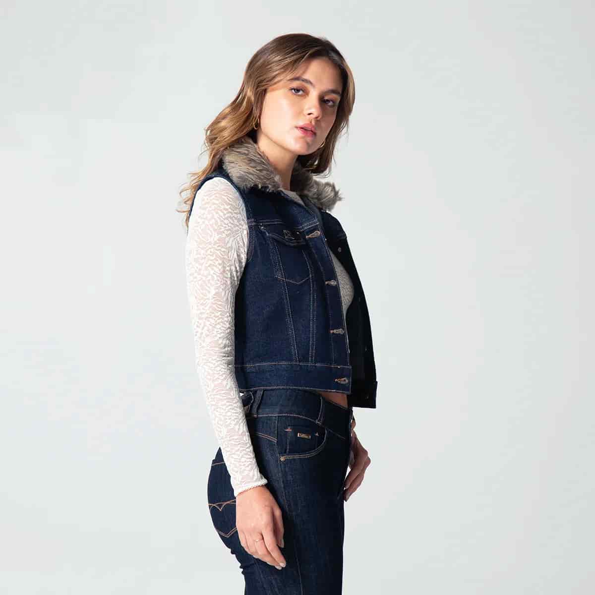 Chaleco Denim Slim Laving - miniatura 3
