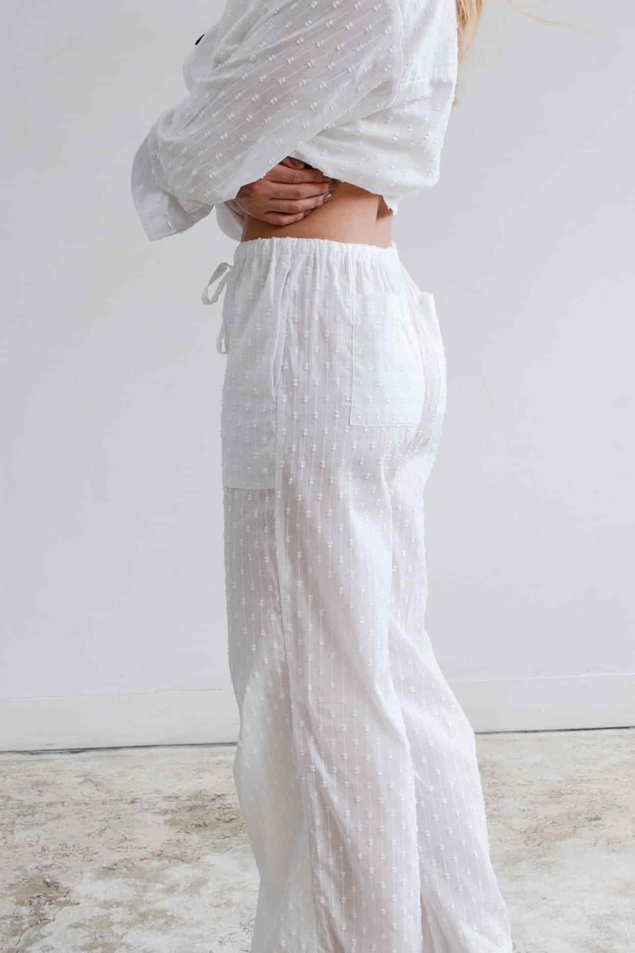 Pantalón Proa de algodón | Blanco - miniatura 2